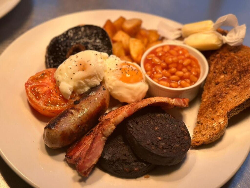 Full English breakfast in Kent