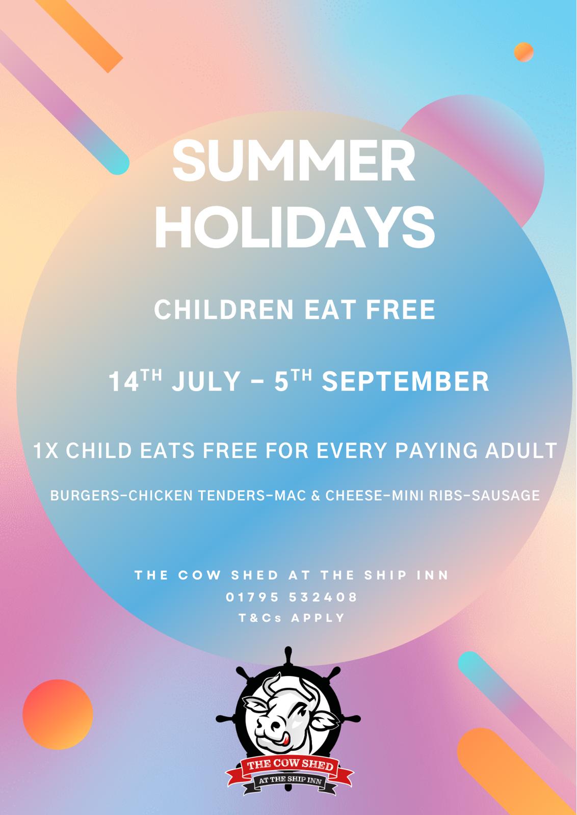 Kids eat free summer deal