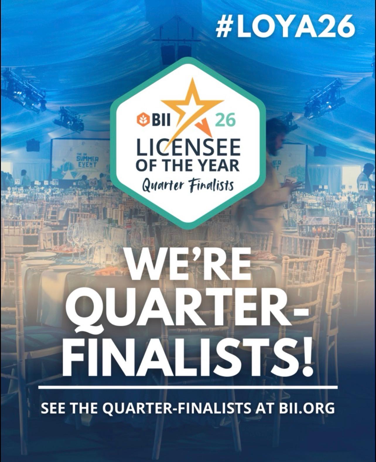 BII License of the Year Quarter Finalists!