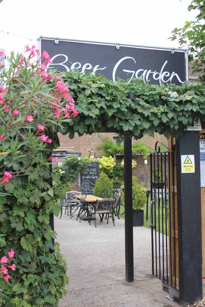 Pub garden in Faversham